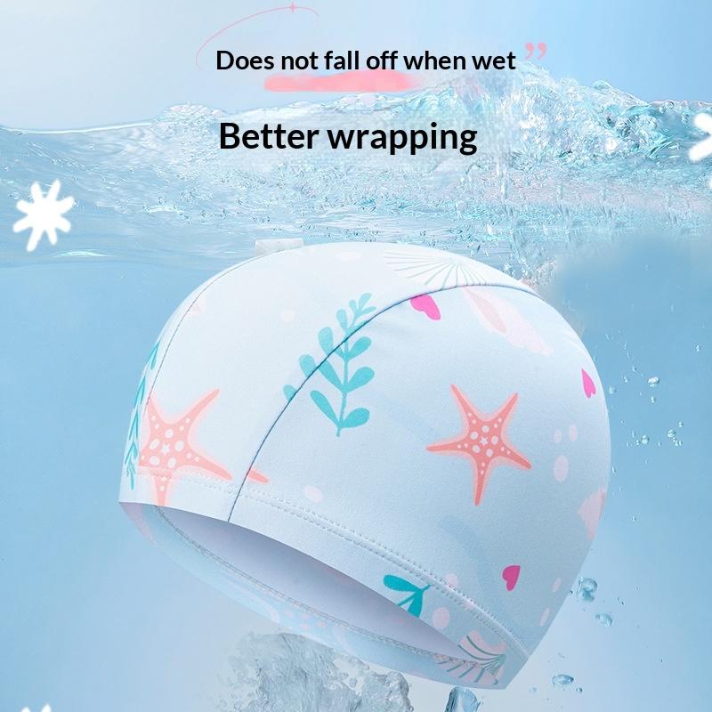 Aquatic Sports Hat - 子供用漫画スイムキャップ高弾性防水シリコン帽子男の子女の子用プールウォータースポーツセッション用