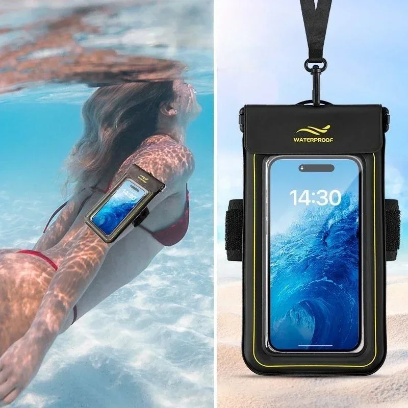 Aquatic Diving - HAISSKY アームバンド 携帯電話 防水ポーチ iPhone 17