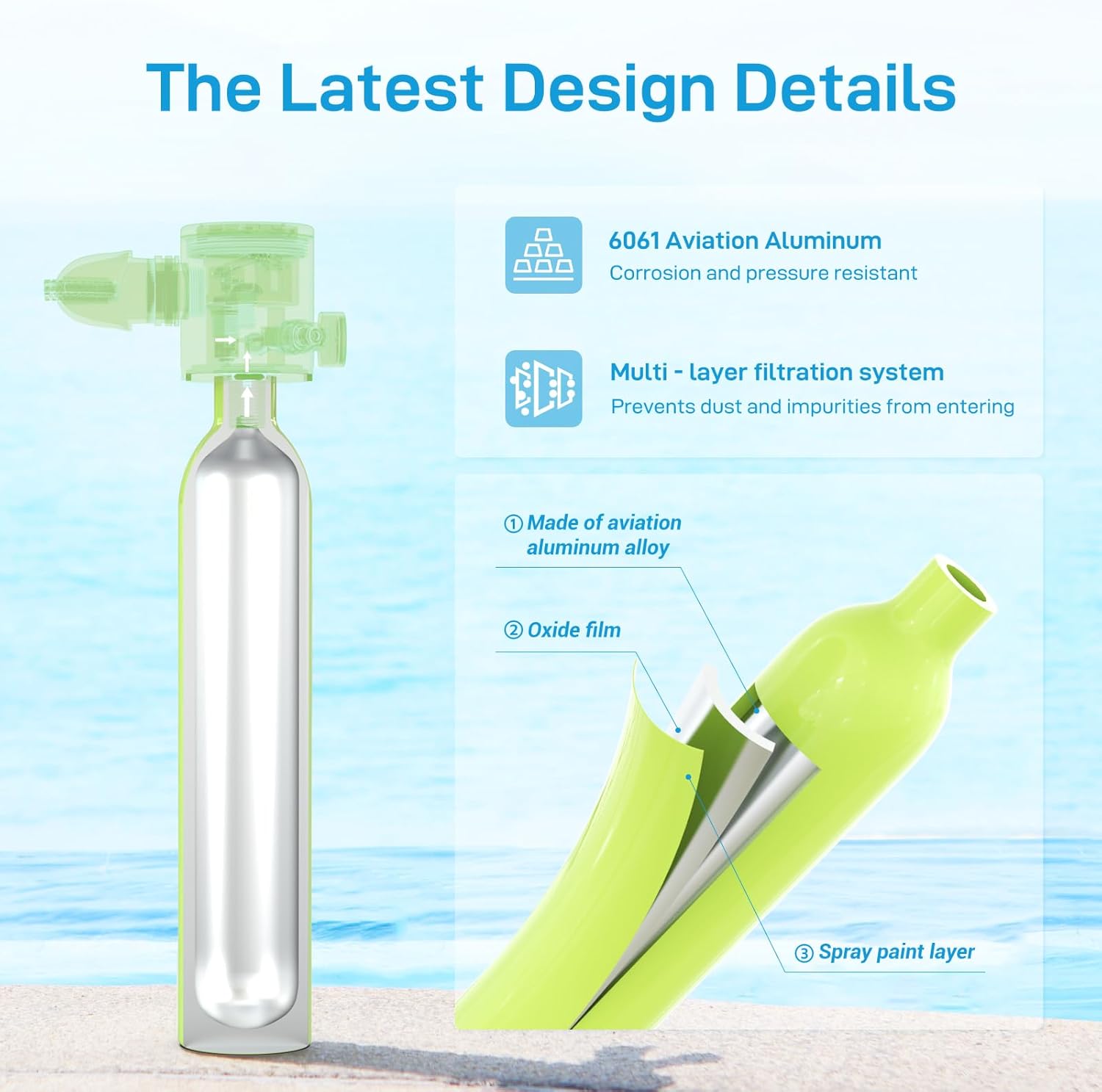 HOUVAN 0.5L ミニダイビングタンクストラップ付きミ - Aquatic Diving のレビューと価格