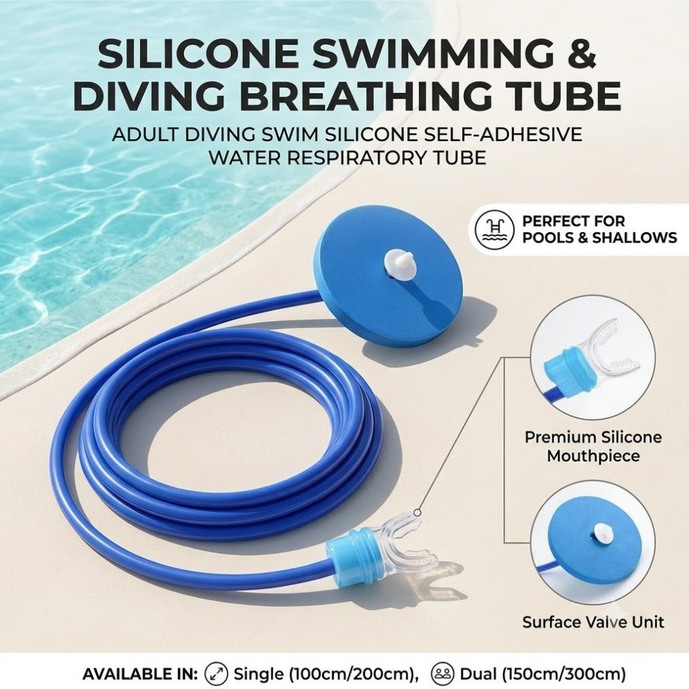 大人用ダイビング水泳シリコン水呼吸チューブ柔軟な表面シュノー - Aquatic Diving のレビューと価格