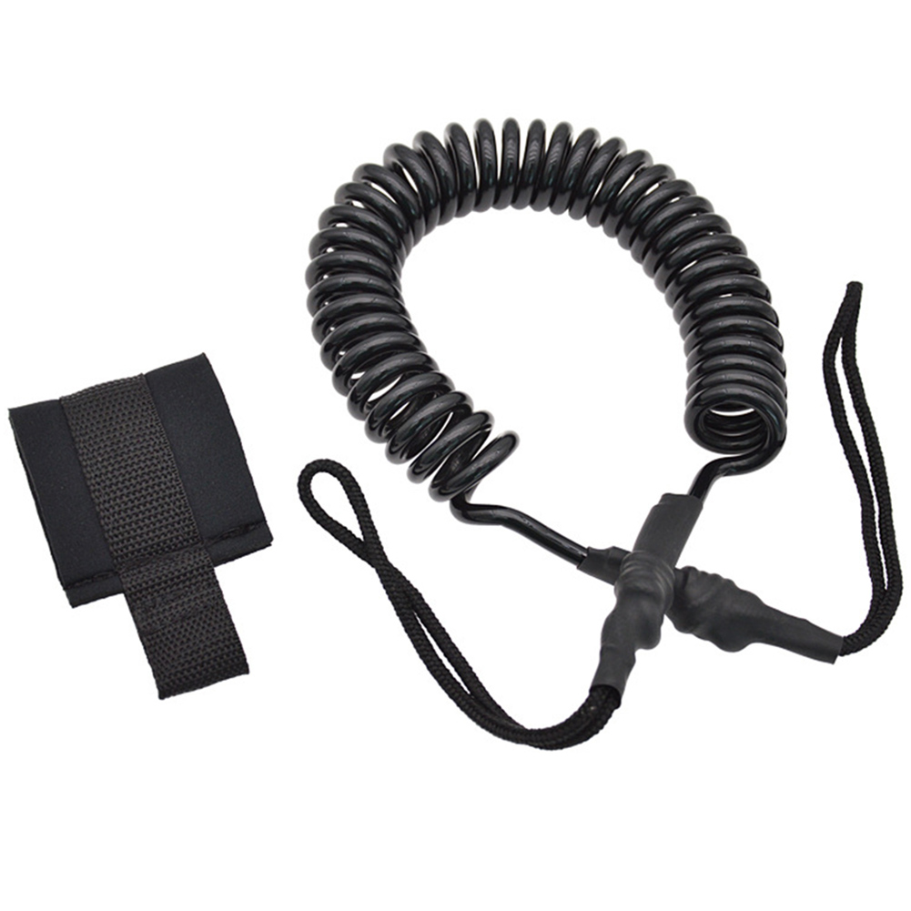 6mm リストサーフリーシュ TPU スプリングロープ サー - Stand Up Paddle Leash のレビューと価格