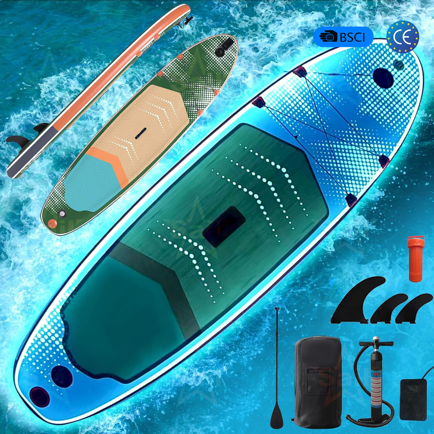 多目的インフレータブルスタンドアップパドルボード（SUP）コ - Stand Up Paddle Leash のレビューと価格
