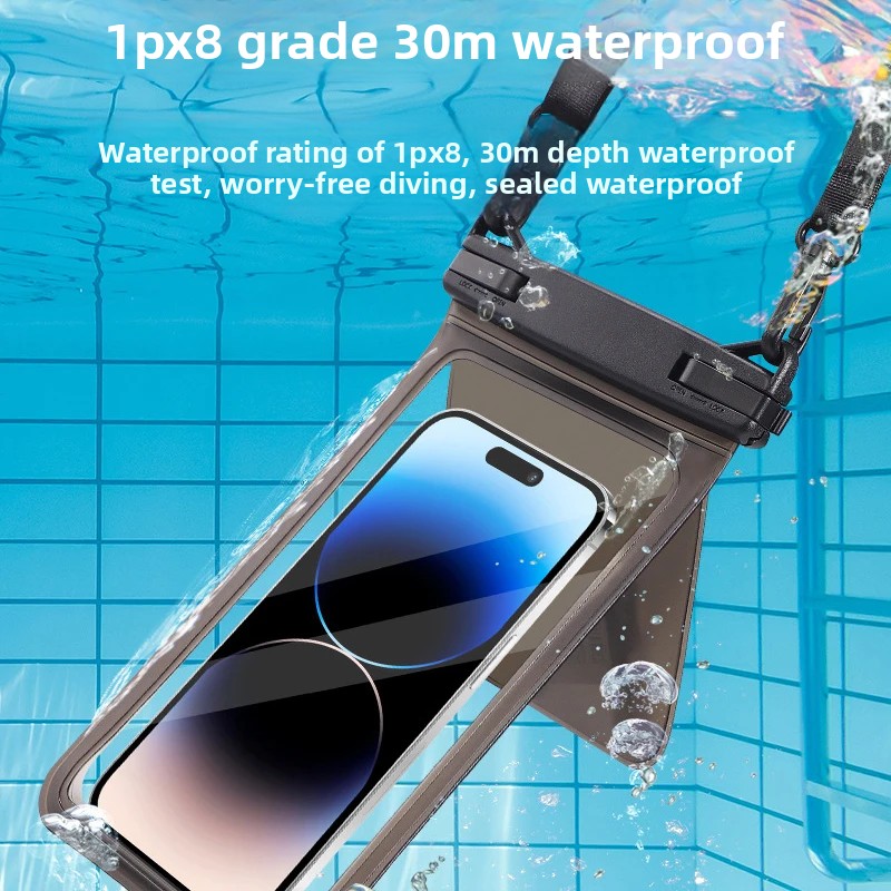 IPX8防水スマホポーチ、水泳用バッグ、防水スマホケース、携 - Aquatic Diving のレビューと価格