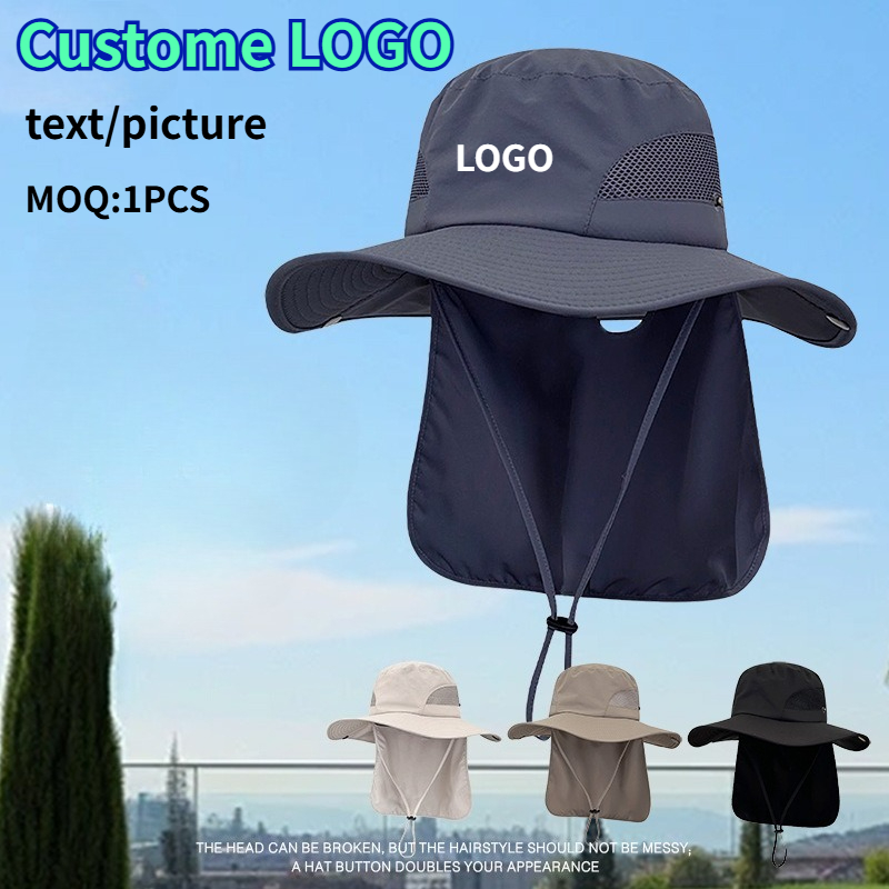 カスタムプリントロゴ入りサマーサンシェード防水フィッシングキ - Aquatic Sports Hat のレビューと価格