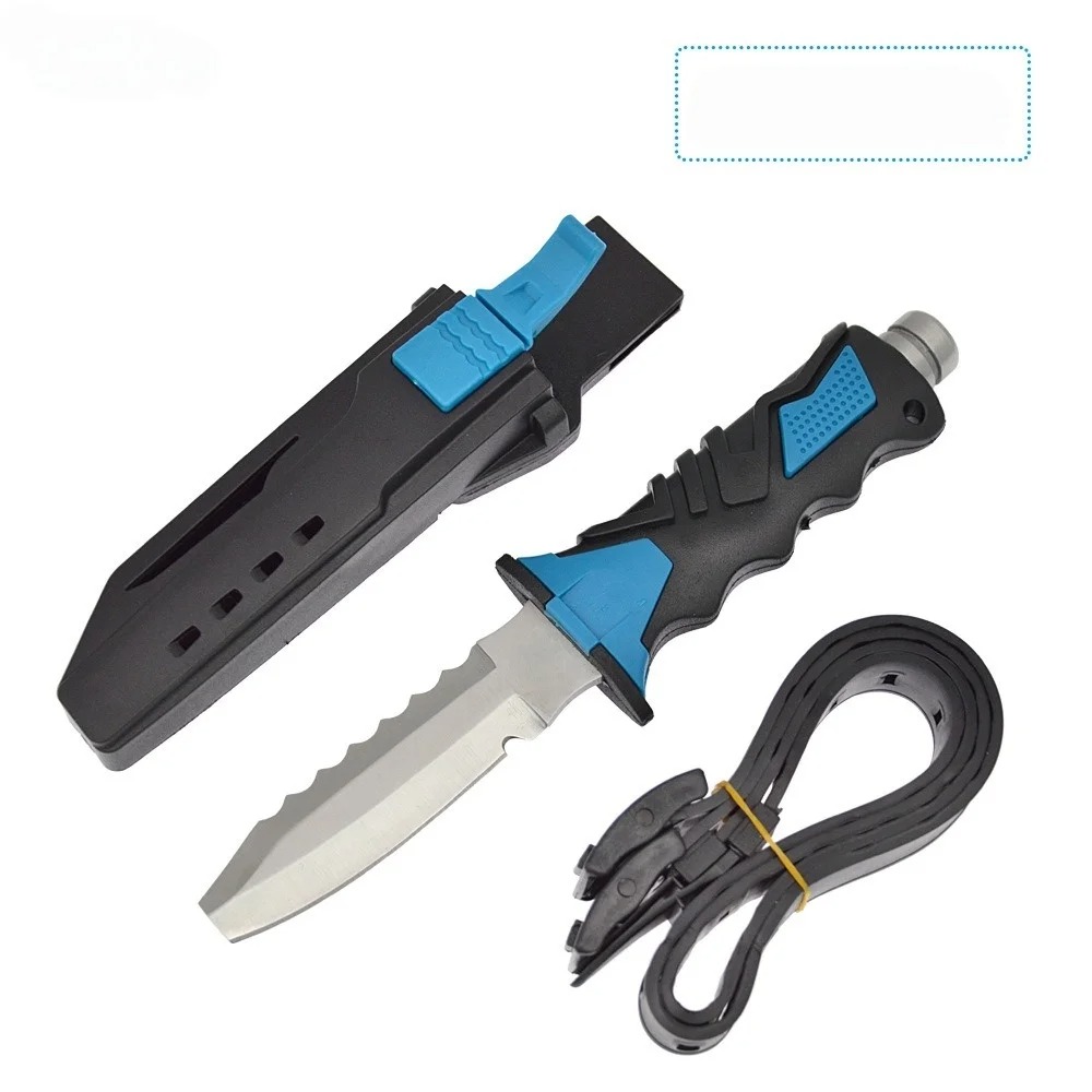 3種類の消防隊救助用ダイビングナイフ、ガラス割り棒付きレッグ - Dive Knife Titanium のレビューと価格