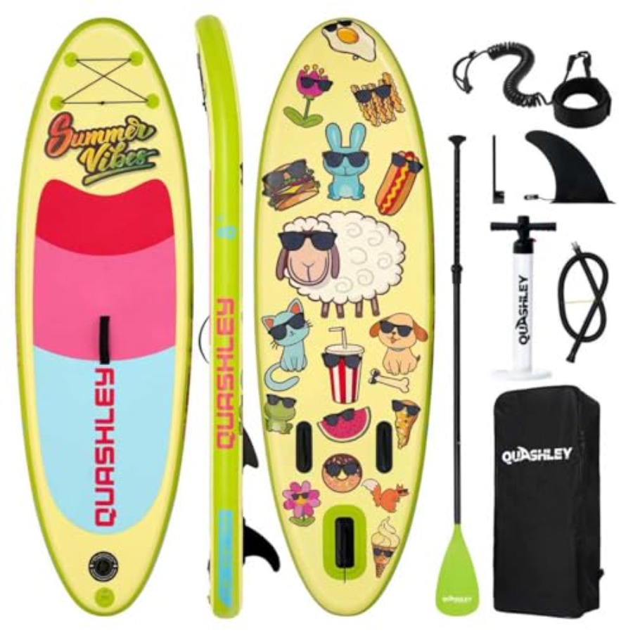 インフレータブルスタンドアップパドルボード、調節可能なパドル - Stand Up Paddle Leash のレビューと価格