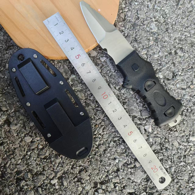 屋外水難救助ナイフ、ロープカッター付きステンレス鋼ダイビング - Dive Knife Titanium のレビューと価格