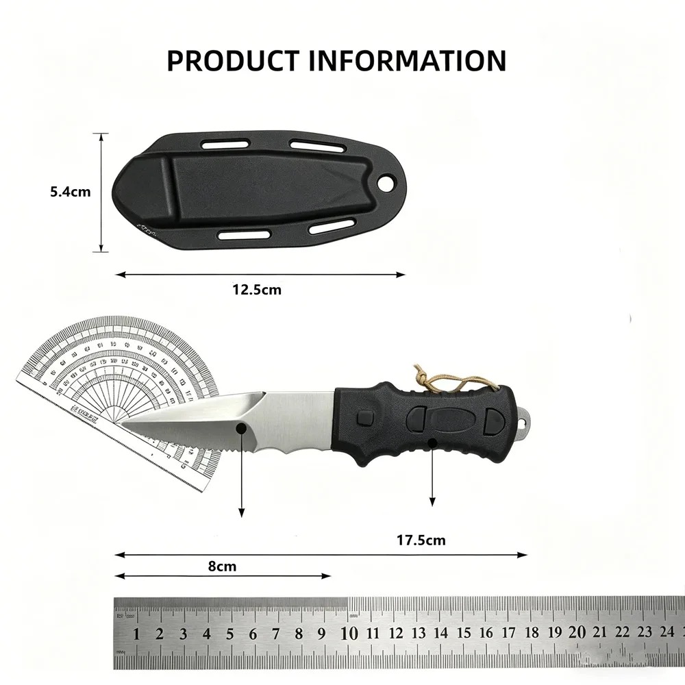 屋外水難救助ナイフ、スピアフィッシングダイビングナイフ、ステ - Dive Knife Titanium のレビューと価格