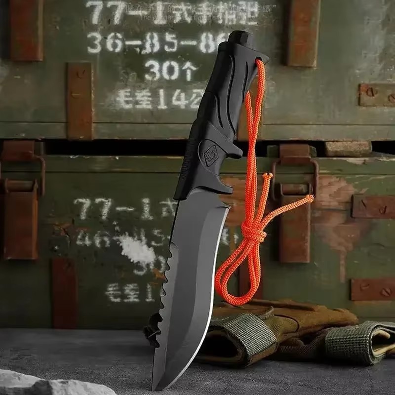 屋外用高硬度ストレートナイフ、固定刃EDC便利ジャケット、多 - Dive Knife Titanium のレビューと価格