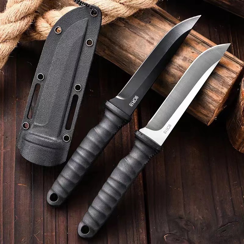アウトドアポケットナイフ - シース付きポータブルキャンプナ - Dive Knife Titanium のレビューと価格
