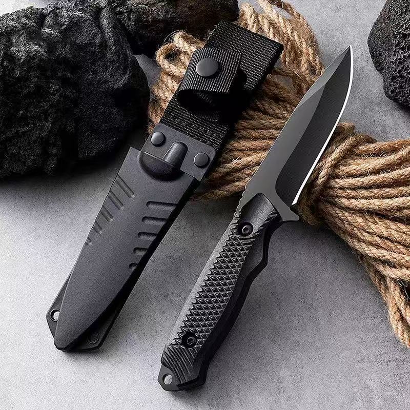 屋外用個人防衛シャープダイビングユーティリティ高硬度一体型ド - Dive Knife Titanium のレビューと価格