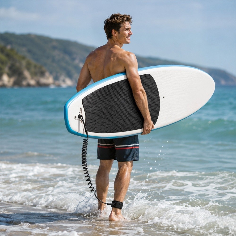高品質5mm/10フィートサーフボードリーシュ、5色展開、T - Stand Up Paddle Leash のレビューと価格