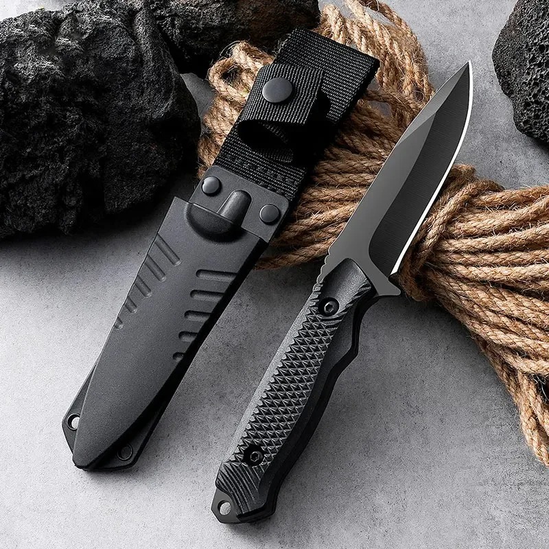 ステンレス鋼の鞘付きポケットナイフ、高硬度ナイフ、携帯用鞘付 - Dive Knife Titanium のレビューと価格